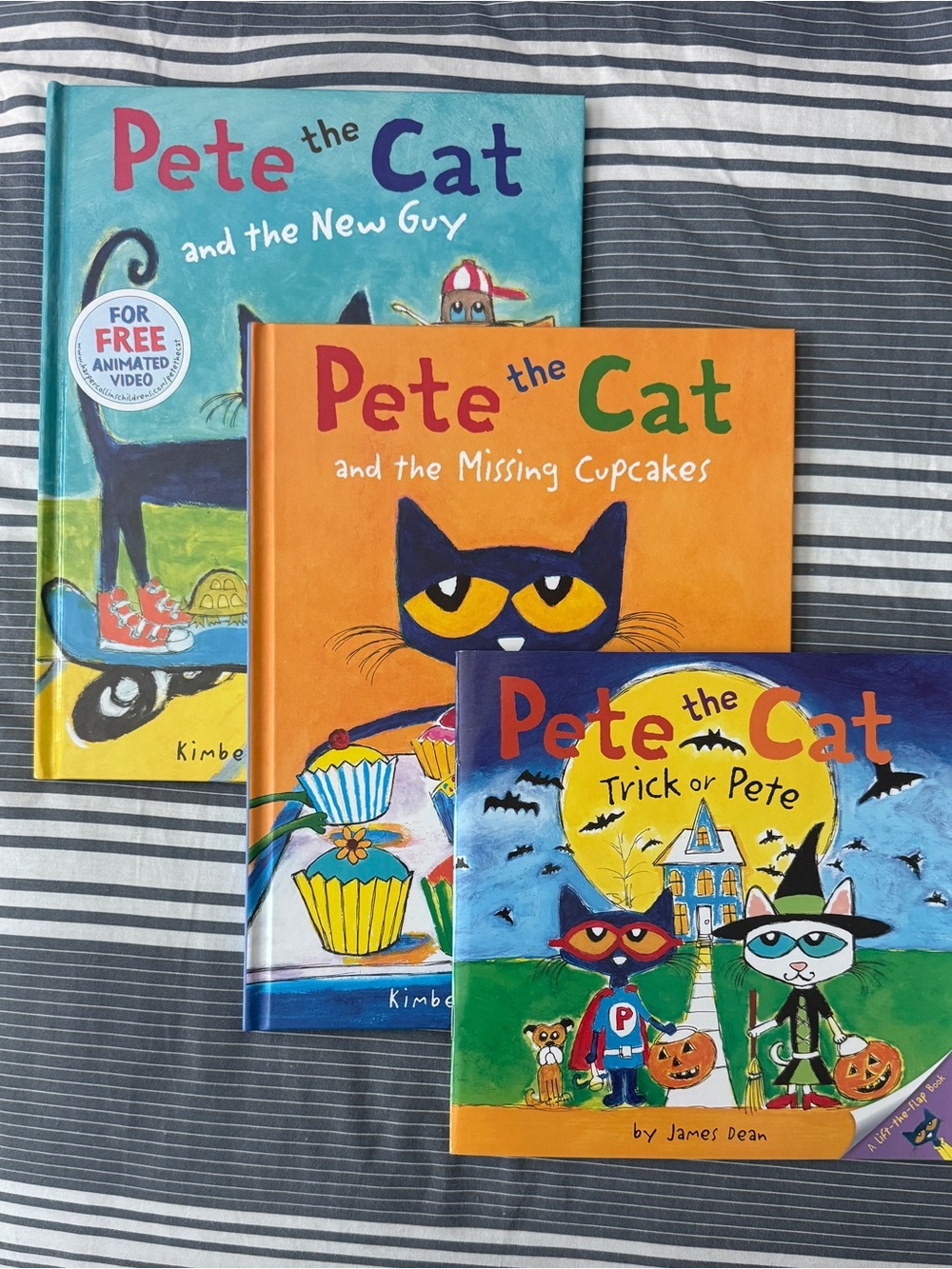 Pete the Cat Book Set - Orange, Blue & Teal Covers